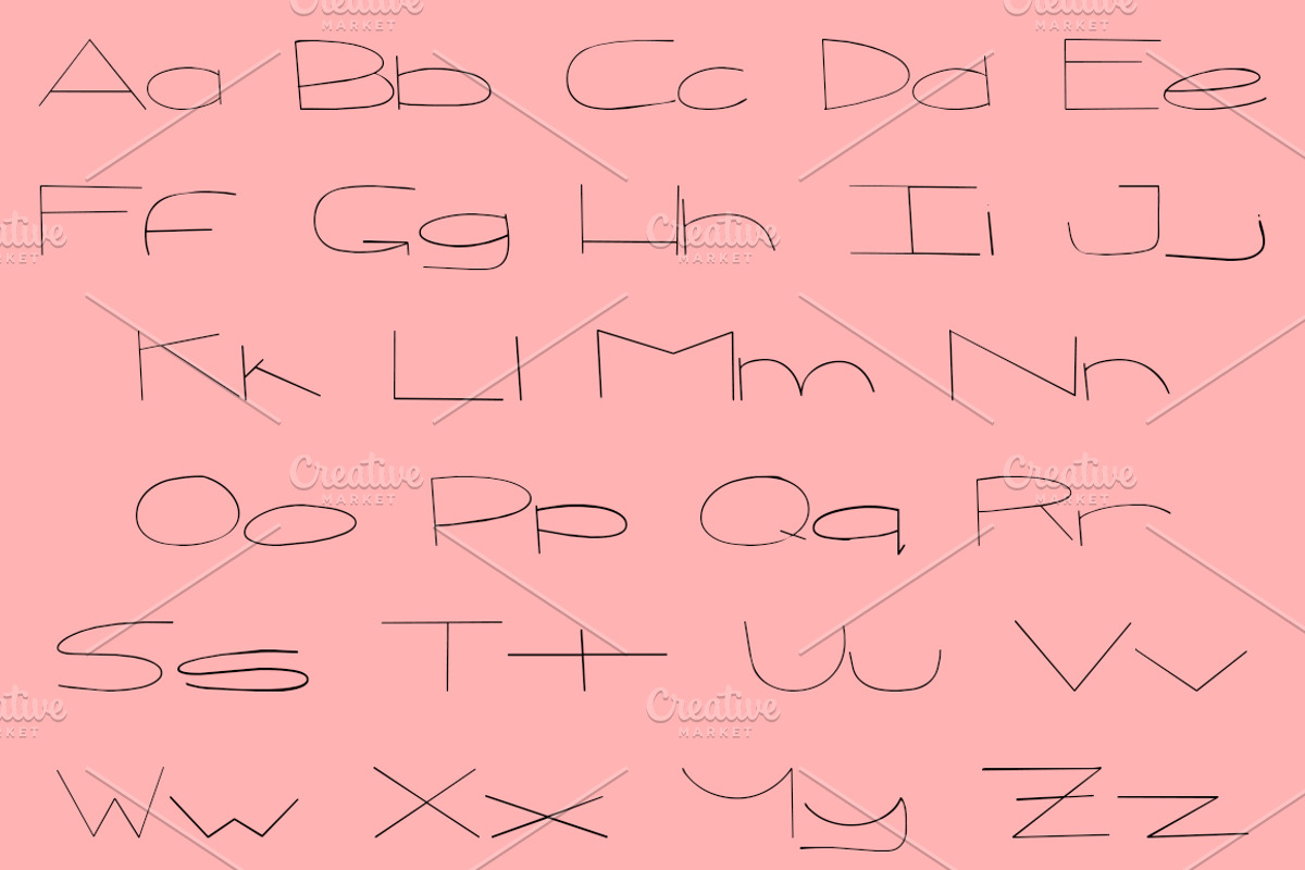 ROWE Skinny Hand Lettered Font preview 4