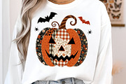 Patchwork Pumpkin Png Halloween Png, an Illustration by SinaCreation (Thumbnail 5 of 7)