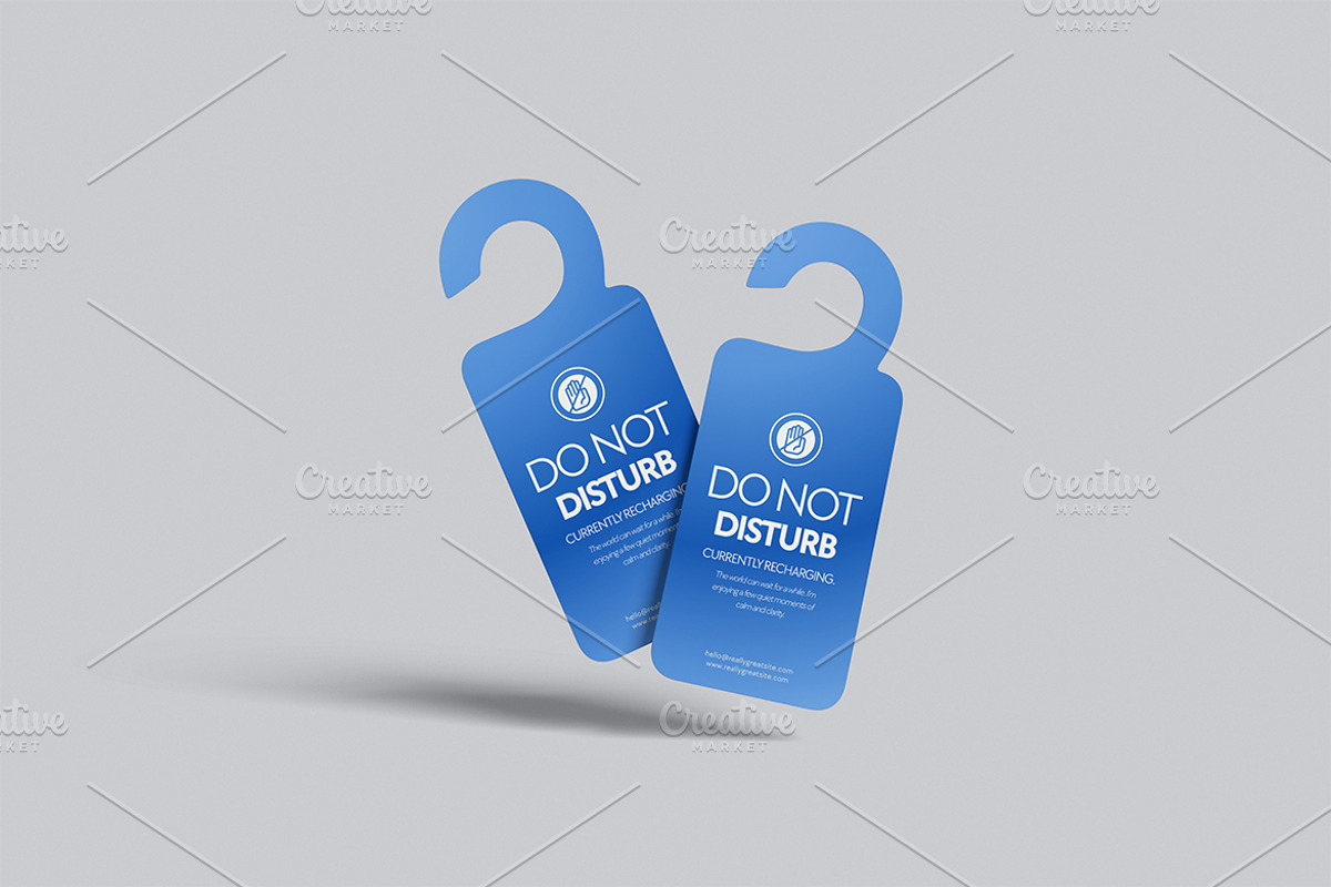 Creative Door Hanger Mockup, a Household Mockup by Gatamotion (Photo 3 of 5)