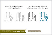 Minimal conference trade show icons, an Outline Icon by Picture Window (Thumbnail 4 of 5)