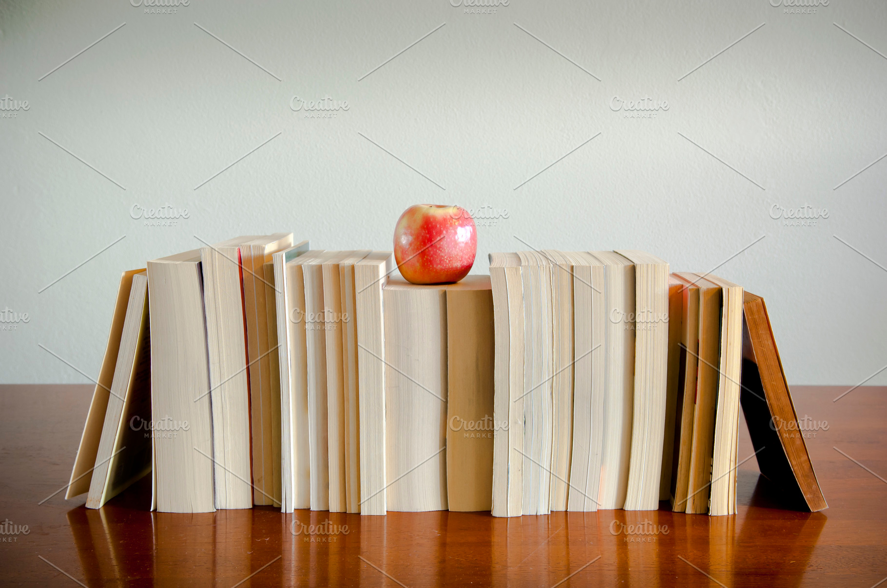 Brain Food Apple And Books, a School & Education Photo by THP Creative