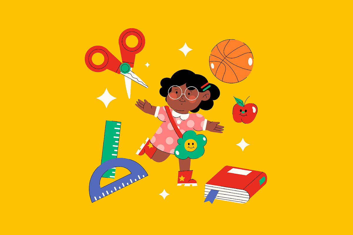 First Day Of School Illustration, an Object Illustration by graphicook