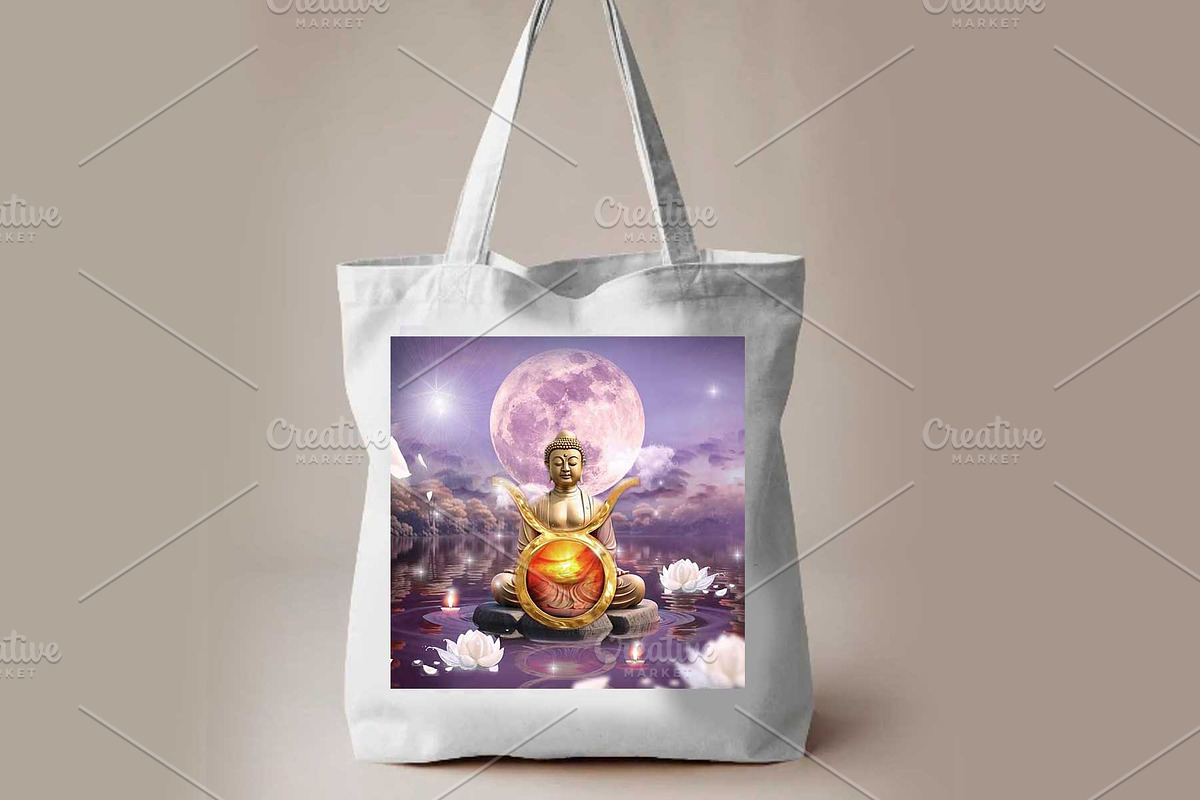 Taurus Zodiac Sign Poster – Digital, a Graphic by &LAMS (Photo 3 of 4)