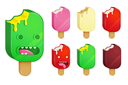 Freaky Ice-Cream Vector icons, an Object Graphic by dimpo ⚡️ ART ® (Thumbnail 1 of 2)