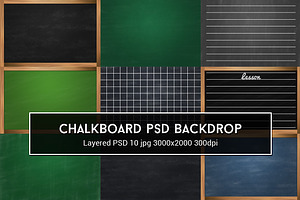 Chalkboard PSD Backdrop