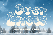 Over Snow is a cute Christmas font, a Handwritten Font by Brown Cupple (Thumbnail 1 of 7)