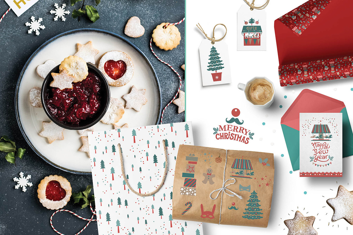 Christmas market. Graphic set, a Graphic by Maru_art (Photo 7 of 10)