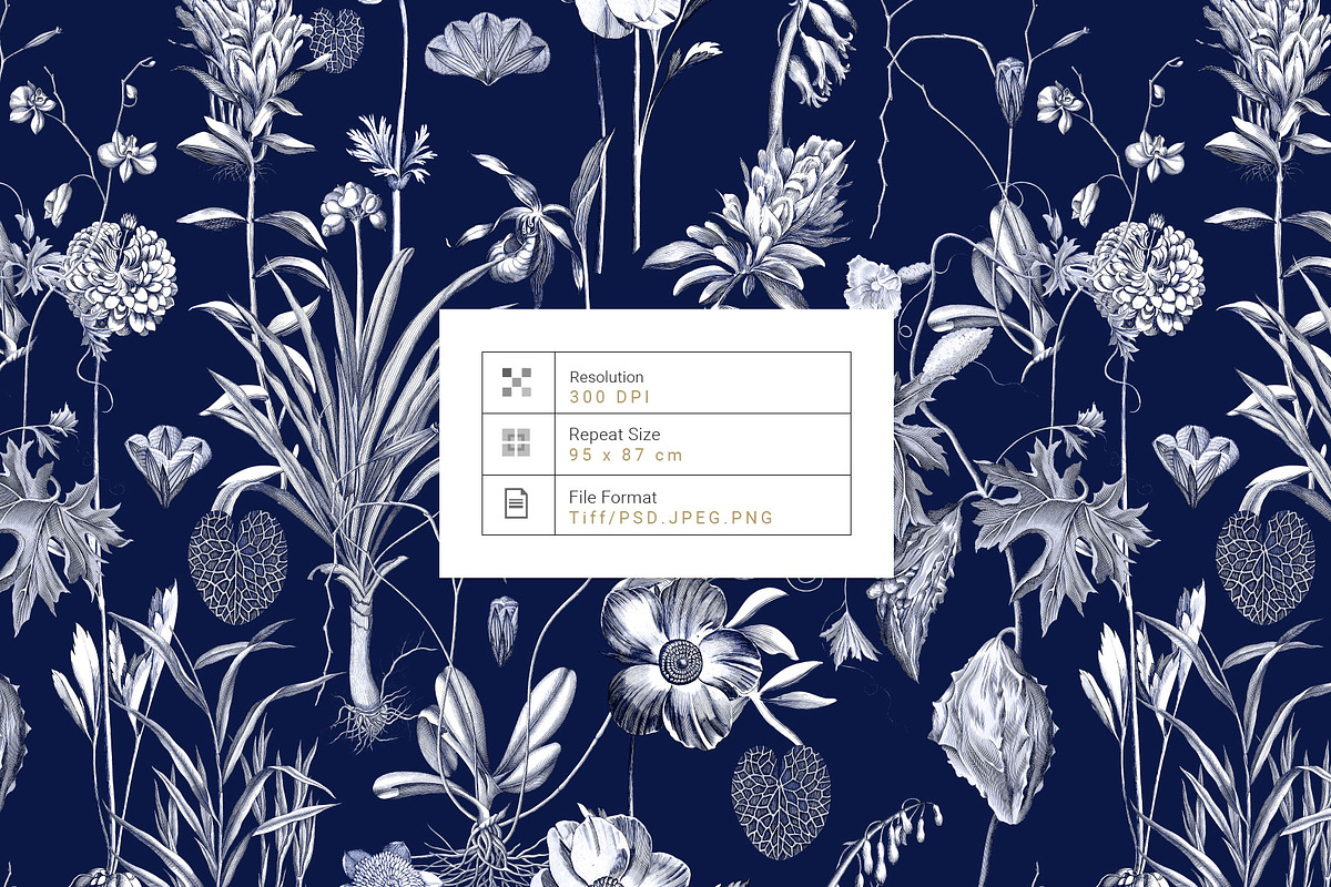 Toile Botanique, luxury Prints!, a Pattern Graphic by Pink Linen (Photo 4 of 12)