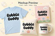 Bubble Buddy – Chunky Display Font, a Script Font by Wow Magic (Thumbnail 2 of 4)