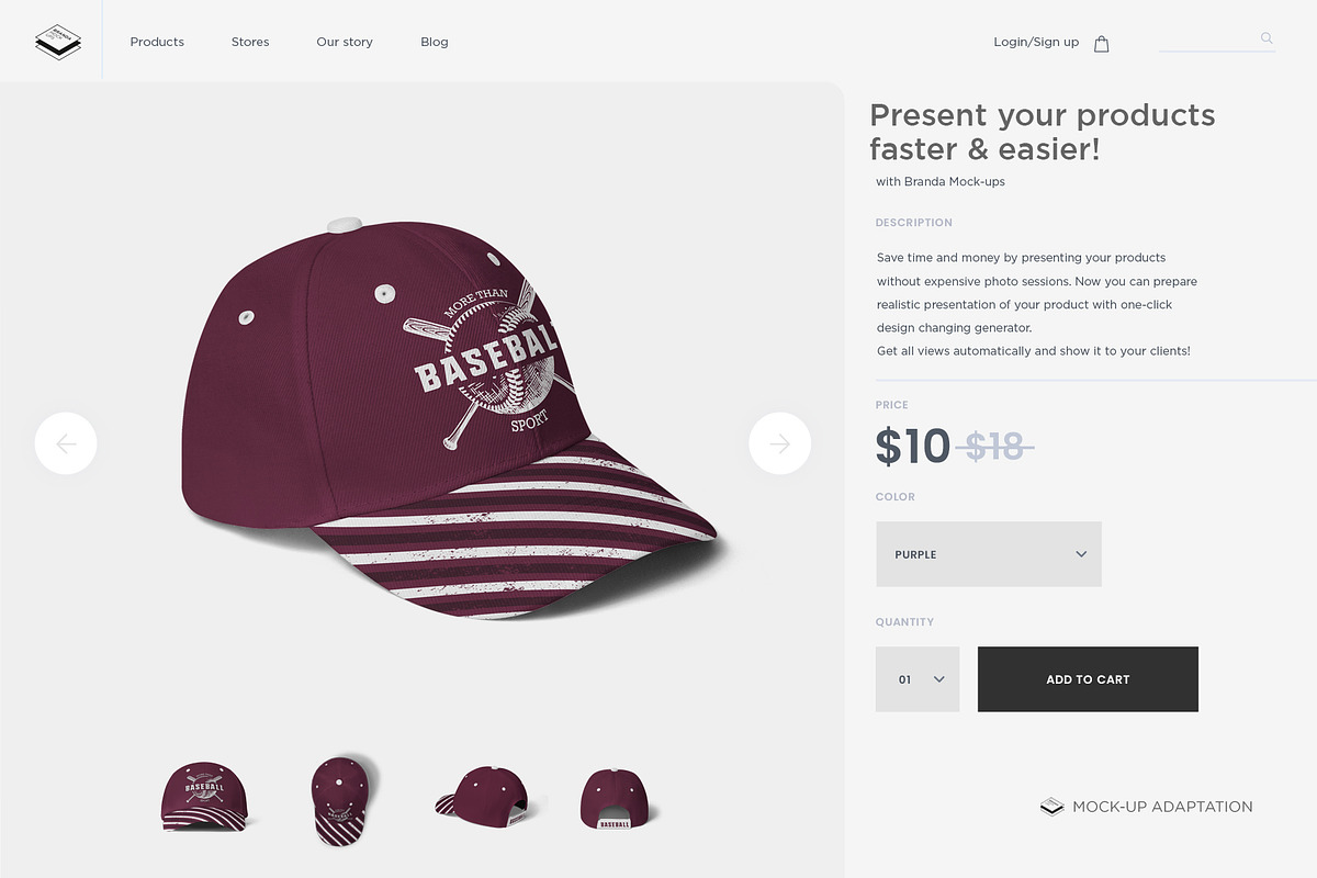 Baseball Hat Mock-up, a Hat Mockup by Branda Keeps (Photo 12 of 17)
