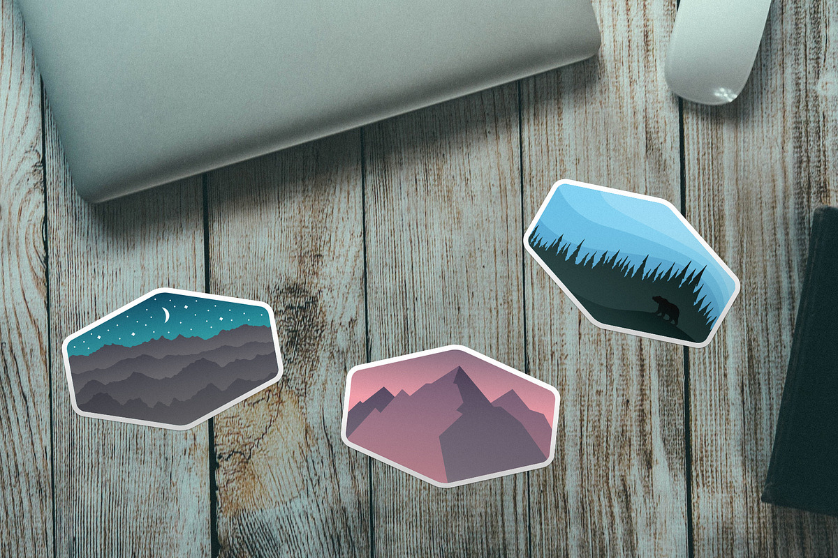 Outdoor Adventure Badge Logos, an Illustration by Build Interactive (Photo 5 of 5)