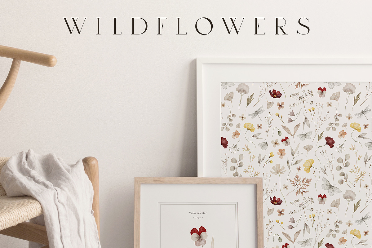 Wildflowers Watercolor Wild Botany, a Decorative Illustration by Kreker Kate (Photo 3 of 11)