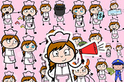 Waitress ~ Cartoon Character Set, a Food Illustration by The Toon Company (Thumbnail 6 of 10)