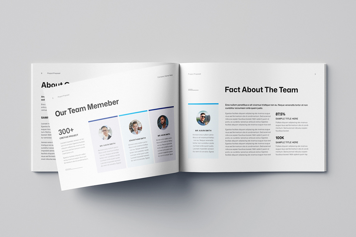 Proposal Template Landscape | Word, a Brochure Template by HiveArts (Photo 5 of 9)