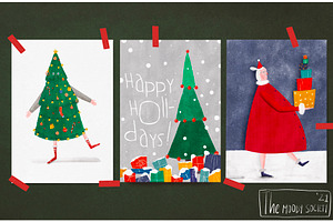 Pack Of 18 Christmas Cards