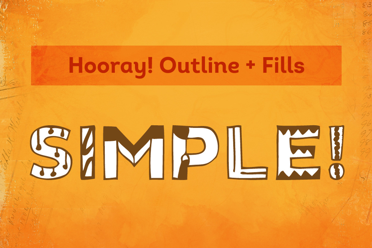 Hooray! Hand-drawn Fonts preview 4