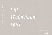 THE STOCKHOLM FONT / handwritten, a Handwritten Font by KruthDesign (Thumbnail 1 of 8)