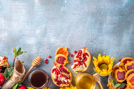 Rosh hashana jewish holiday background, a Holiday Photo by Rimma