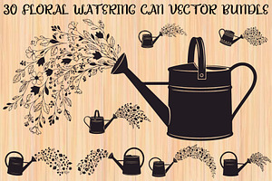 Floral Watering Can Design Bundle