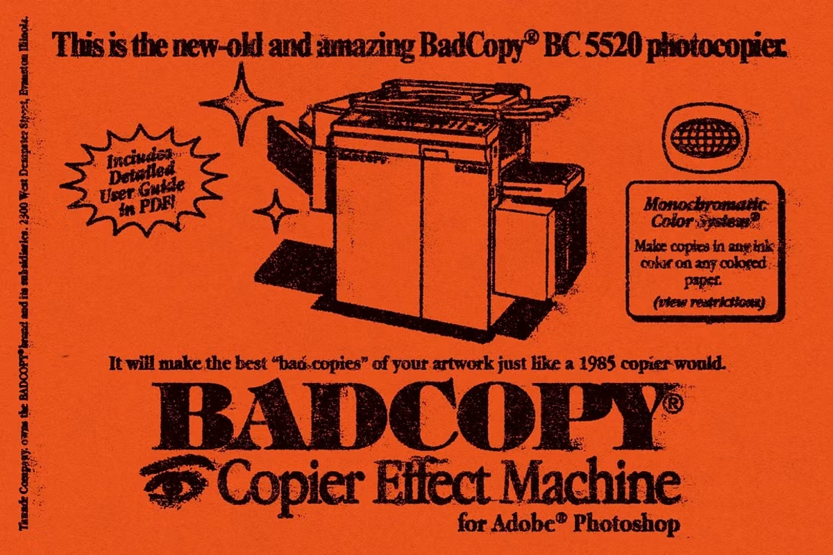 BADCOPY | Ink Bleed & Copier Effects, a Layer Style Add-On by Thundr Co. (Photo 1 of 9)