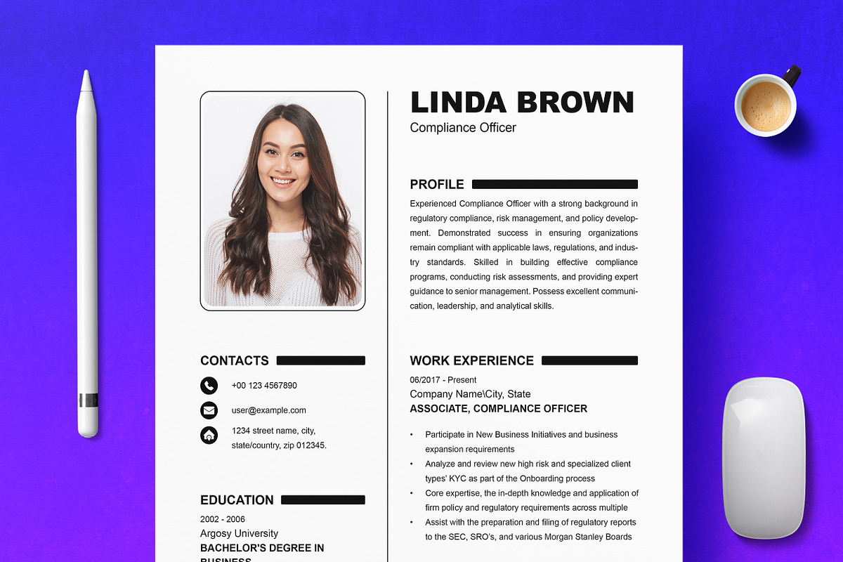 Functional & Chronological Resume, a Resume Template by ResumeInventor (Photo 1 of 6)