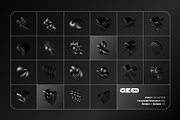 3D Dark Geometrics 234 illustrations, an Object Graphic by assetpro.design (Thumbnail 9 of 16)