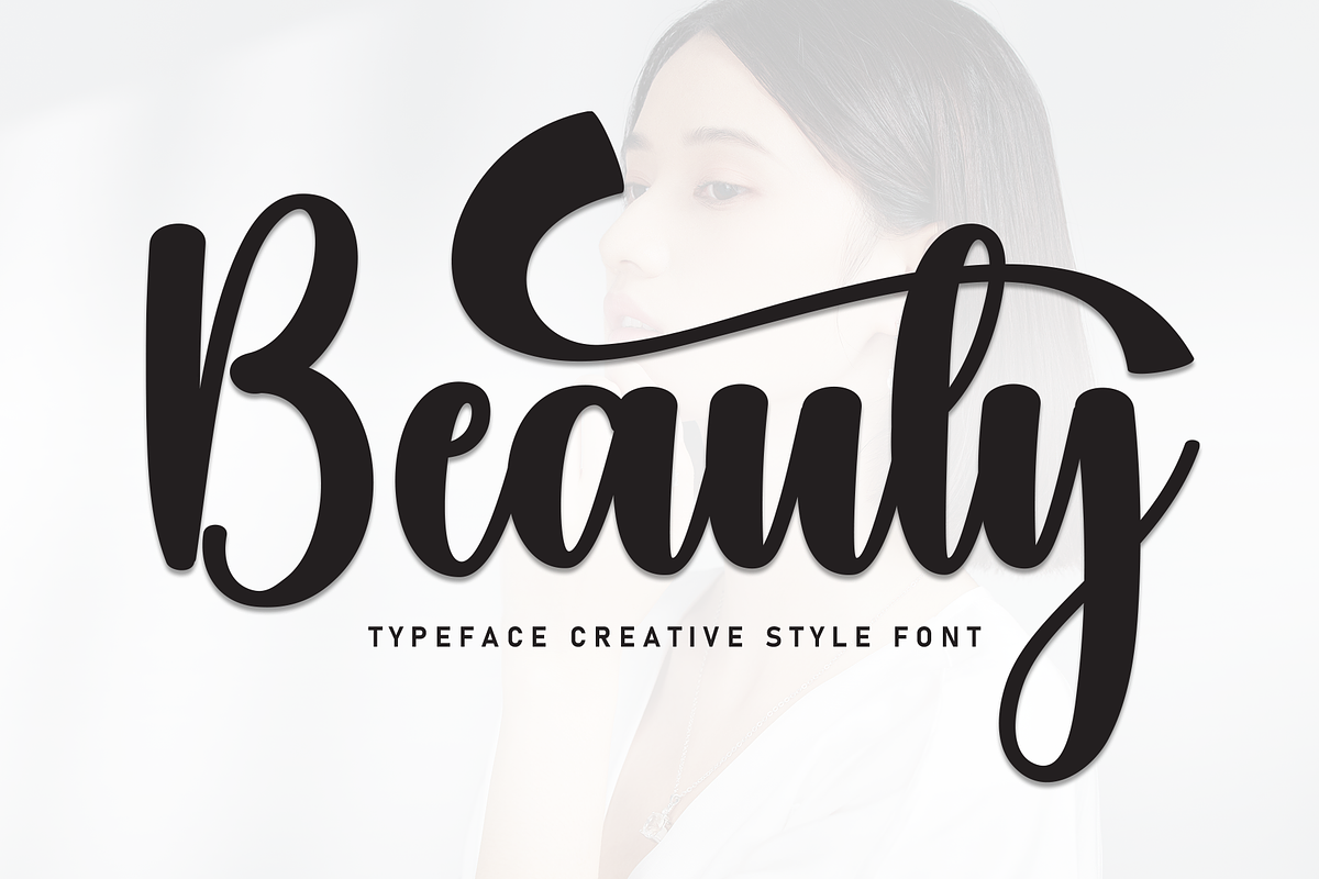 Beauty | Script Font, a Handwritten Font by Scratchones (Photo 1 of 9)