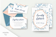 Wedding collection - Dusty blue, an Invitation Template by Alewiena (Thumbnail 3 of 9)
