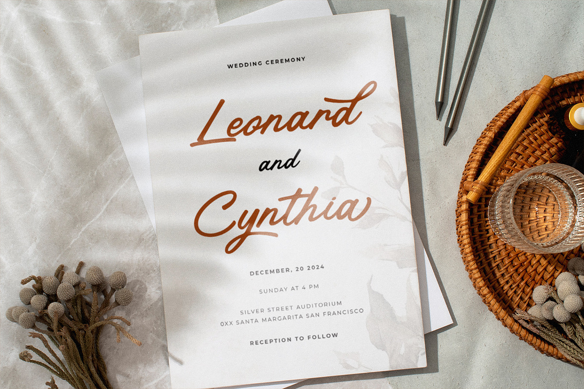Sandsea Graceful Classic Script, a Script Font by Portocraft (Photo 8 of 10)