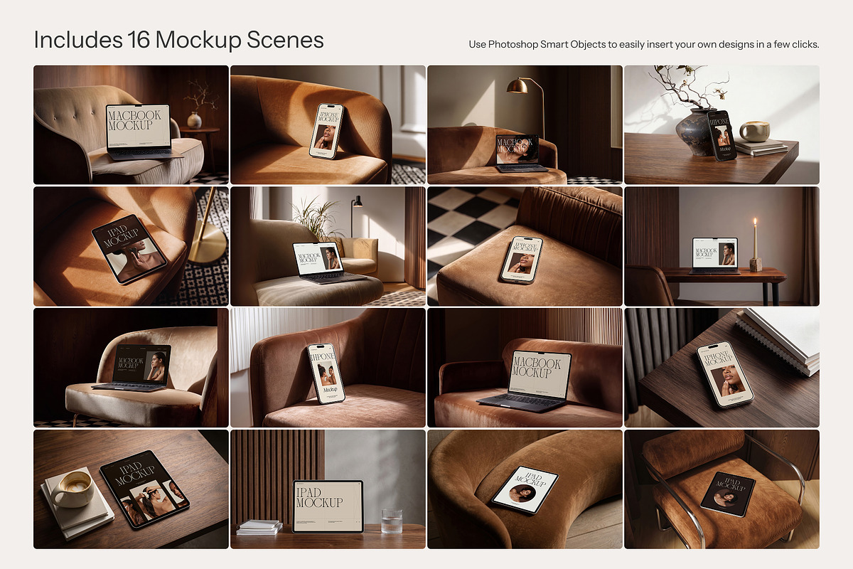 Device Mockups: MacBook iPhone iPad, a Mac Mockup by Wildfield Studio (Photo 2 of 15)