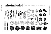 Floral moon & Zodiac Constellations, an Illustration by Art Dari Autumn (Thumbnail 7 of 15)