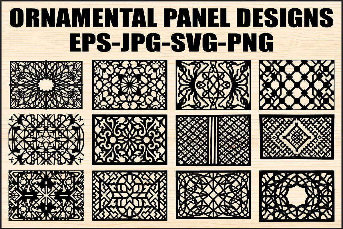 Elegant Ornamental Panel Set, an Object Graphic by jahid234 (Photo 1 of 13)