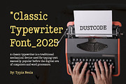 Dustcode - Classic Typewriter Font, a Serif Font by Typia Nesia (Thumbnail 5 of 12)