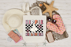 Retro Hippie Halloween Svg