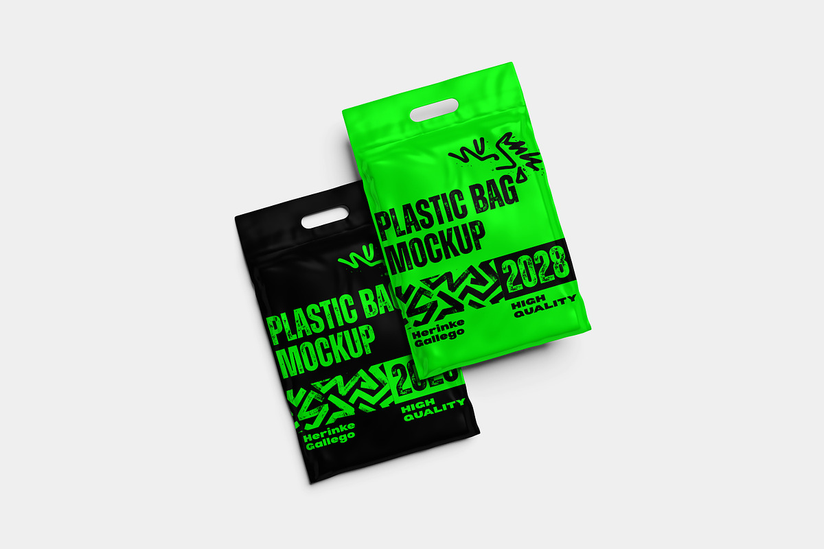 plastic bag mockup, a Merchandise Mockup by AnasStudio (Photo 9 of 10)
