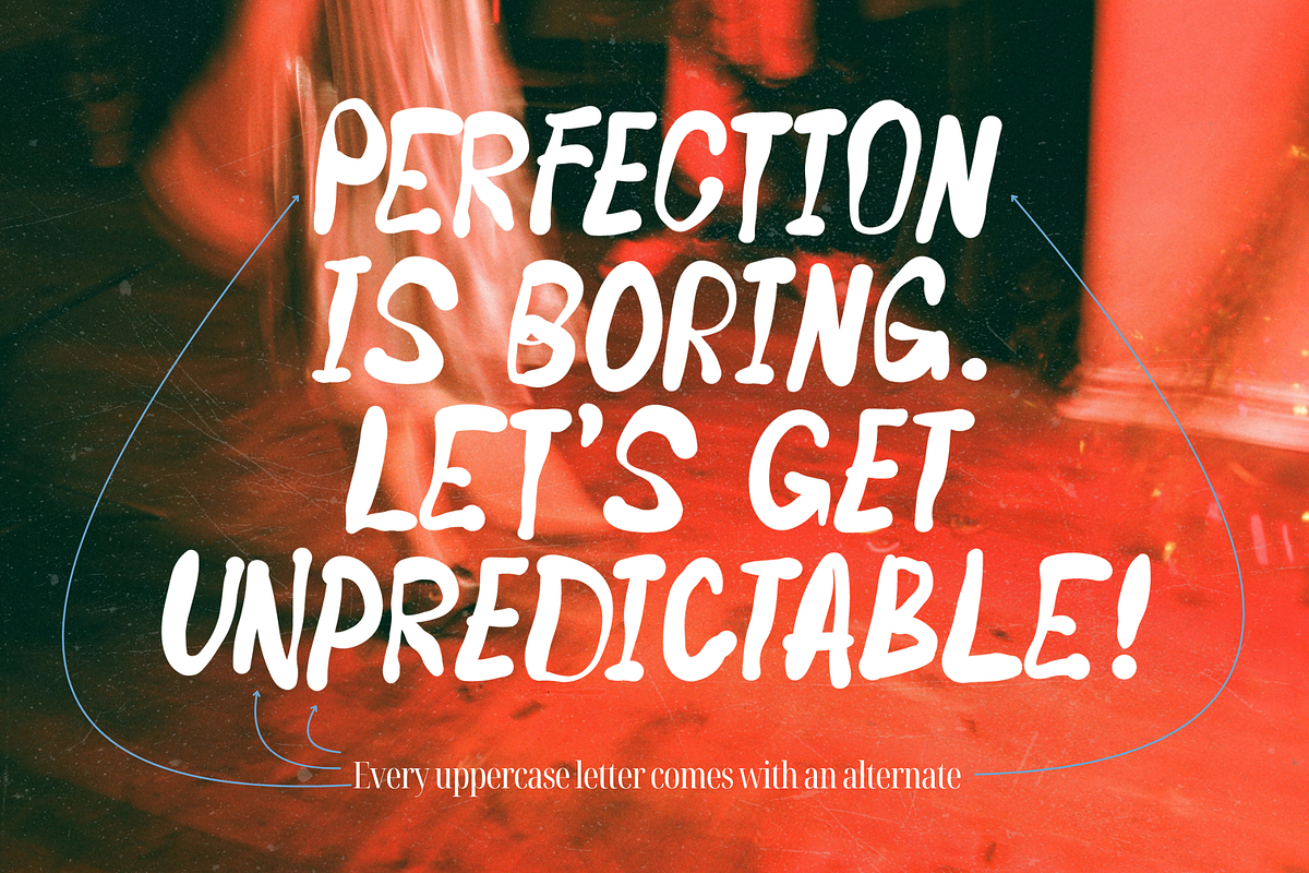 Flauntly: Imperfect Handwritten Font, a Handwritten Font by Anastasiia VNSK (Photo 4 of 12)