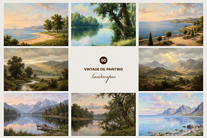 Vintage Oil Painting Landscapes
