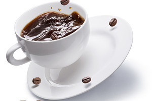 Coffee beans and coffee cup, a Food & Drink Photo by Volff