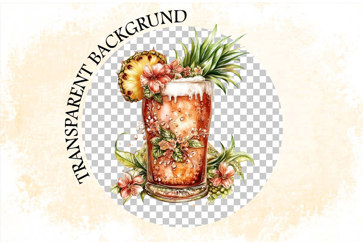 Whimsical Summer Beer Clipart Bundle, an Illustration by SVGArt (Photo 7 of 8)