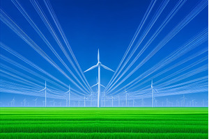 In Germany, power lines and wind, an Industrial Photo by ZinetroN