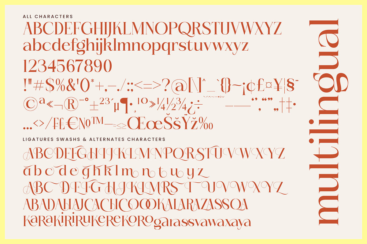 Bakery Megals Elegant Luxury Serif, a Serif Font by timelesstype.co (Photo 14 of 15)