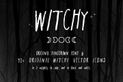 Witchy: Vector Pack + Font, a Font by Midnight Grim (Thumbnail 1 of 7)