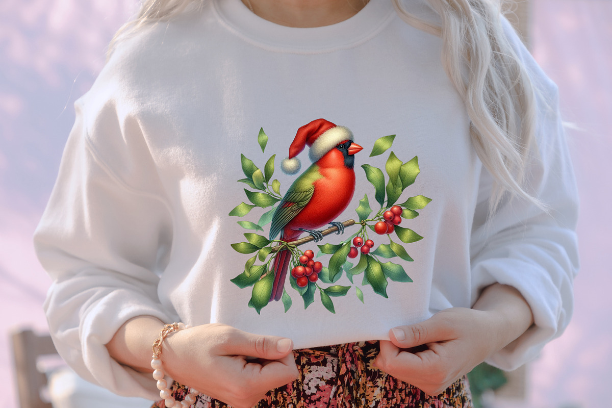 Whimsical Christmas Birds Clipart, an Illustration by designcity5 (Photo 5 of 5)