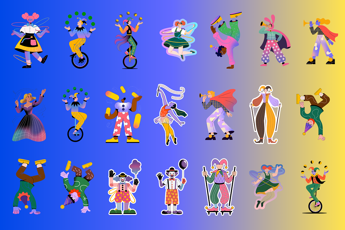 Vibrant Circus Performer, an Object Graphic by Jakayla Digital Co (Photo 2 of 5)