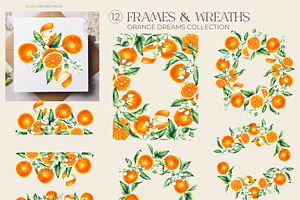 Orange Dreams Watercolor Collection