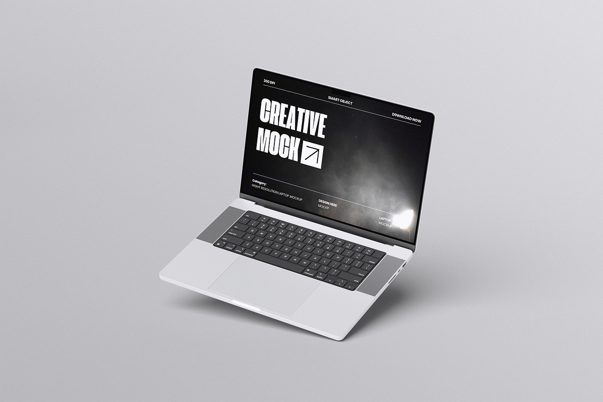 Laptop Mockup, a Wearable Device Mockup by Afif_studio (Photo 4 of 5)