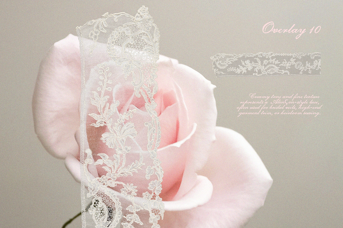 Vintage Lace Pieces Overlays, a Texture Graphic by Kaleriia (Photo 11 of 18)