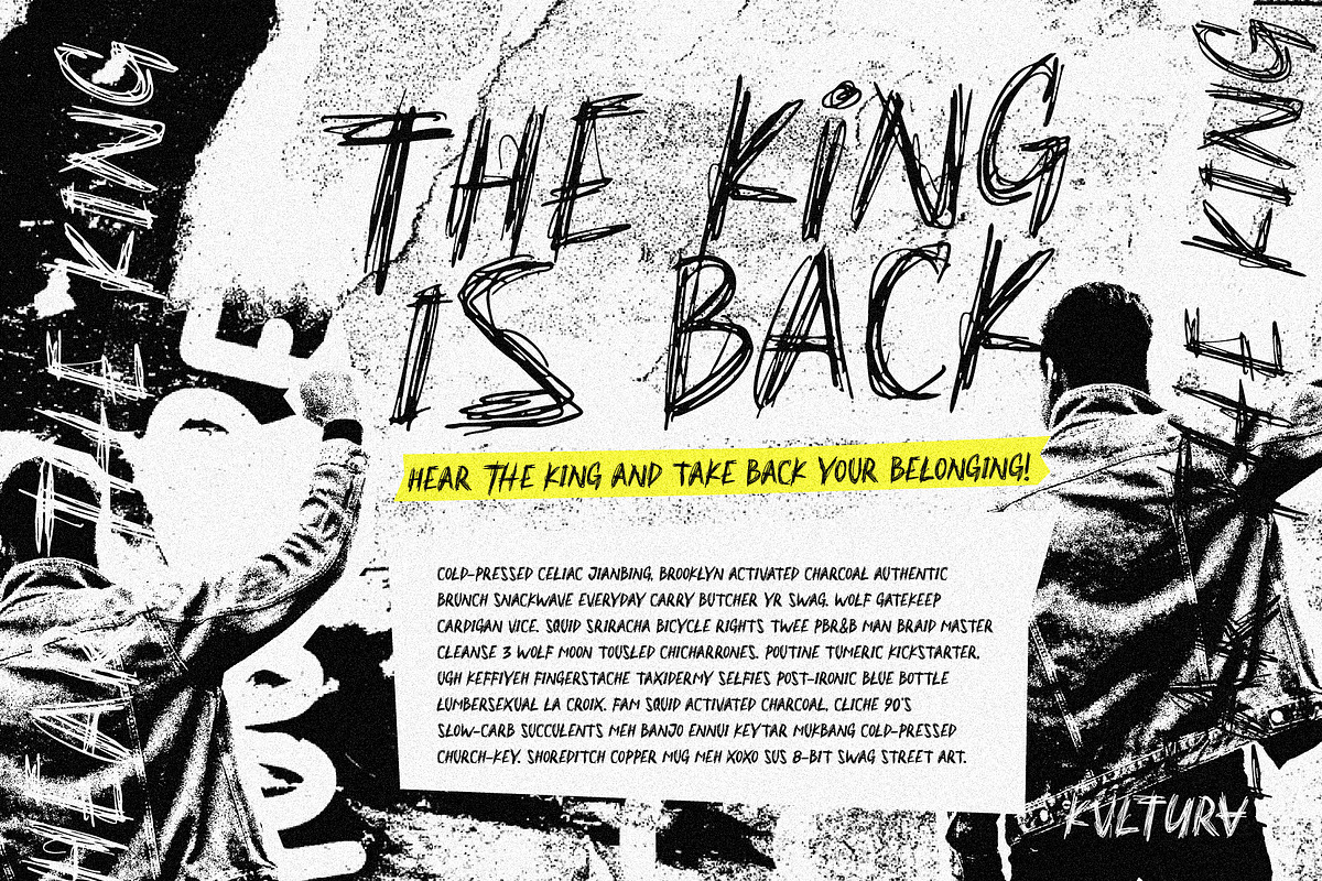 Kvltura - Unbored Scribbles Font, a Font by Invasi Studio (Photo 2 of 10)