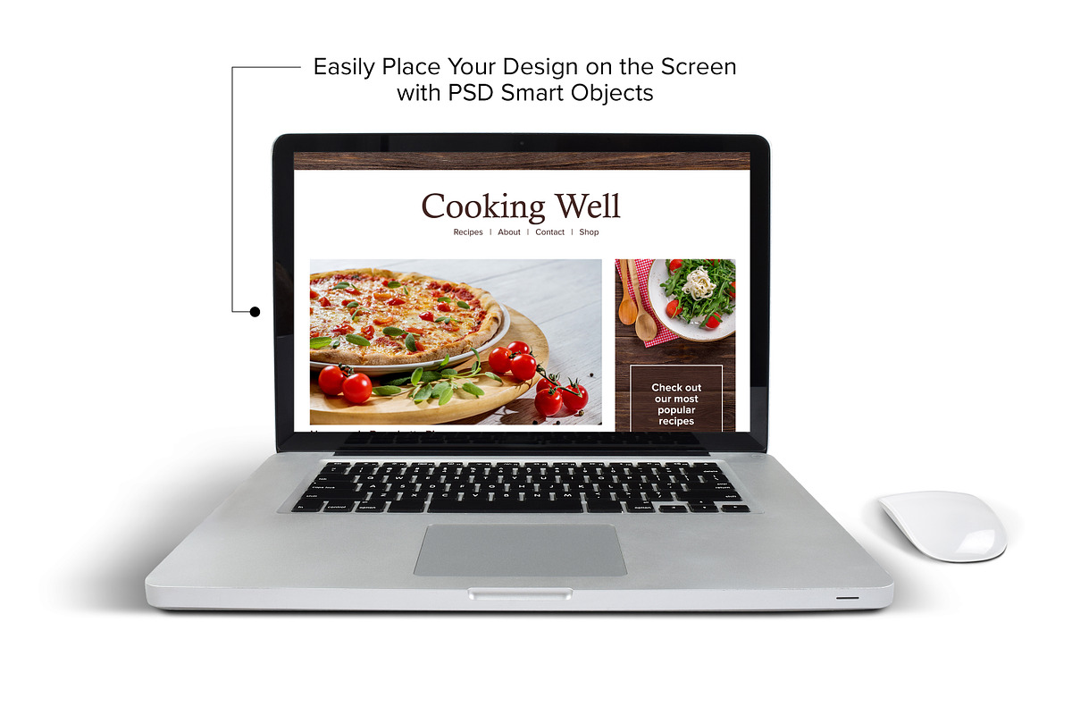 Computer Mockup - PSD, PNG & JPG, a Books & Magazine Mockup by MelissaBMockups (Photo 2 of 8)