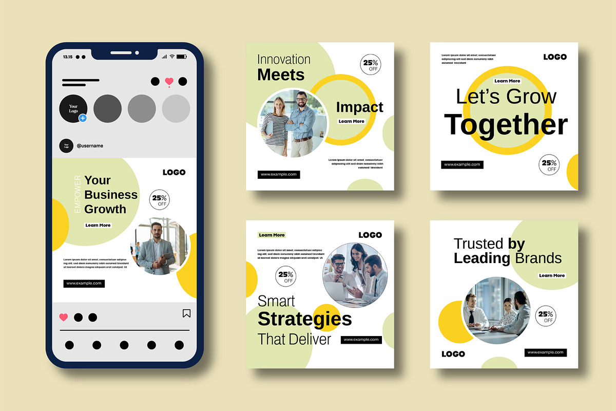 Corporate Business Social Media Post, a Social Media Template by MightyDesign (Photo 2 of 8)